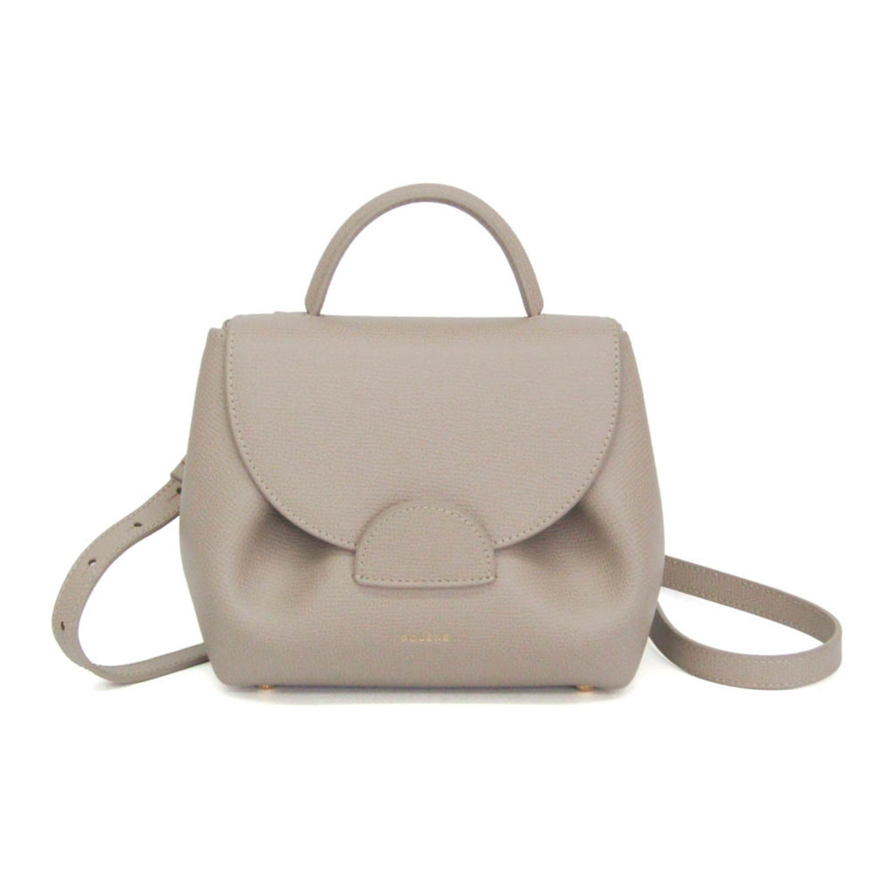 POLÈNE Numéro Un Nano Women's Leather Shoulder Bag Grayish